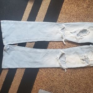 DESTROYED HOLLISTER JEANS, FLARE